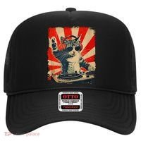 Funny Dj Cat Disco Sound Tech Headphone Music Hat thumb 0