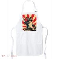 Funny Dj Cat Disco Sound Tech Headphone Music Apron thumb 0