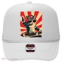 Funny Dj Cat Disco Sound Tech Headphone Music Hat thumb 0