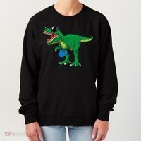 Frisbees Dino Cute T Rex Dinosaur Disc Golf Gift Women's Sweatshirt thumb 0