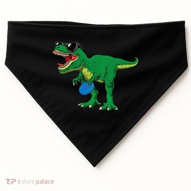 Frisbees Dino Cute T Rex Dinosaur Disc Golf Gift USA-Made Doggie Bandana