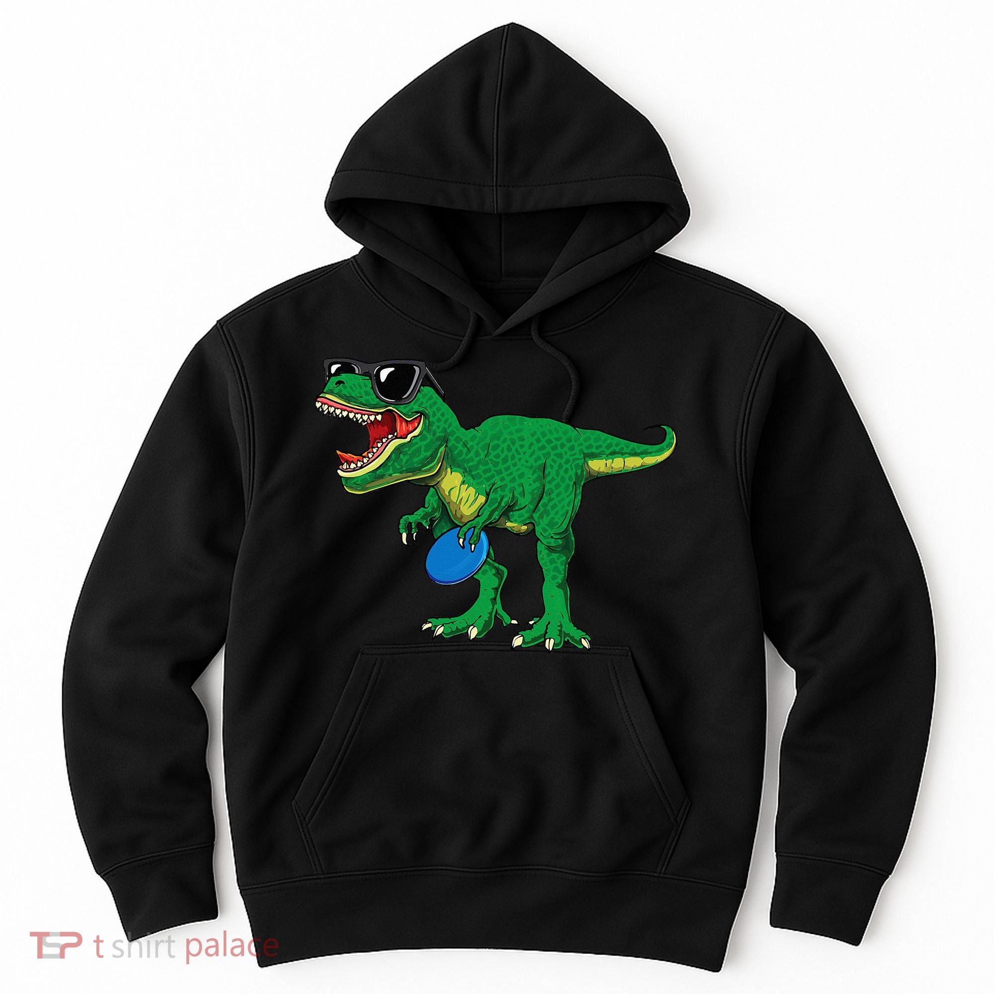 Frisbees Dino Cute T Rex Dinosaur Disc Golf Gift Hoodie