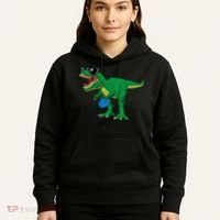 Frisbees Dino Cute T Rex Dinosaur Disc Golf Gift Hoodie thumb 5