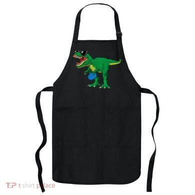 Frisbees Dino Cute T Rex Dinosaur Disc Golf Gift Apron