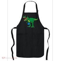 Frisbees Dino Cute T Rex Dinosaur Disc Golf Gift Apron thumb 0