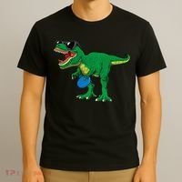 Frisbees Dino Cute T Rex Dinosaur Disc Golf Gift T-Shirt thumb 3