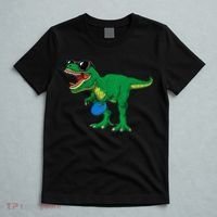 Frisbees Dino Cute T Rex Dinosaur Disc Golf Gift T-Shirt thumb 5