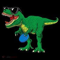 Frisbees Dino Cute T Rex Dinosaur Disc Golf Gift Button thumb 1