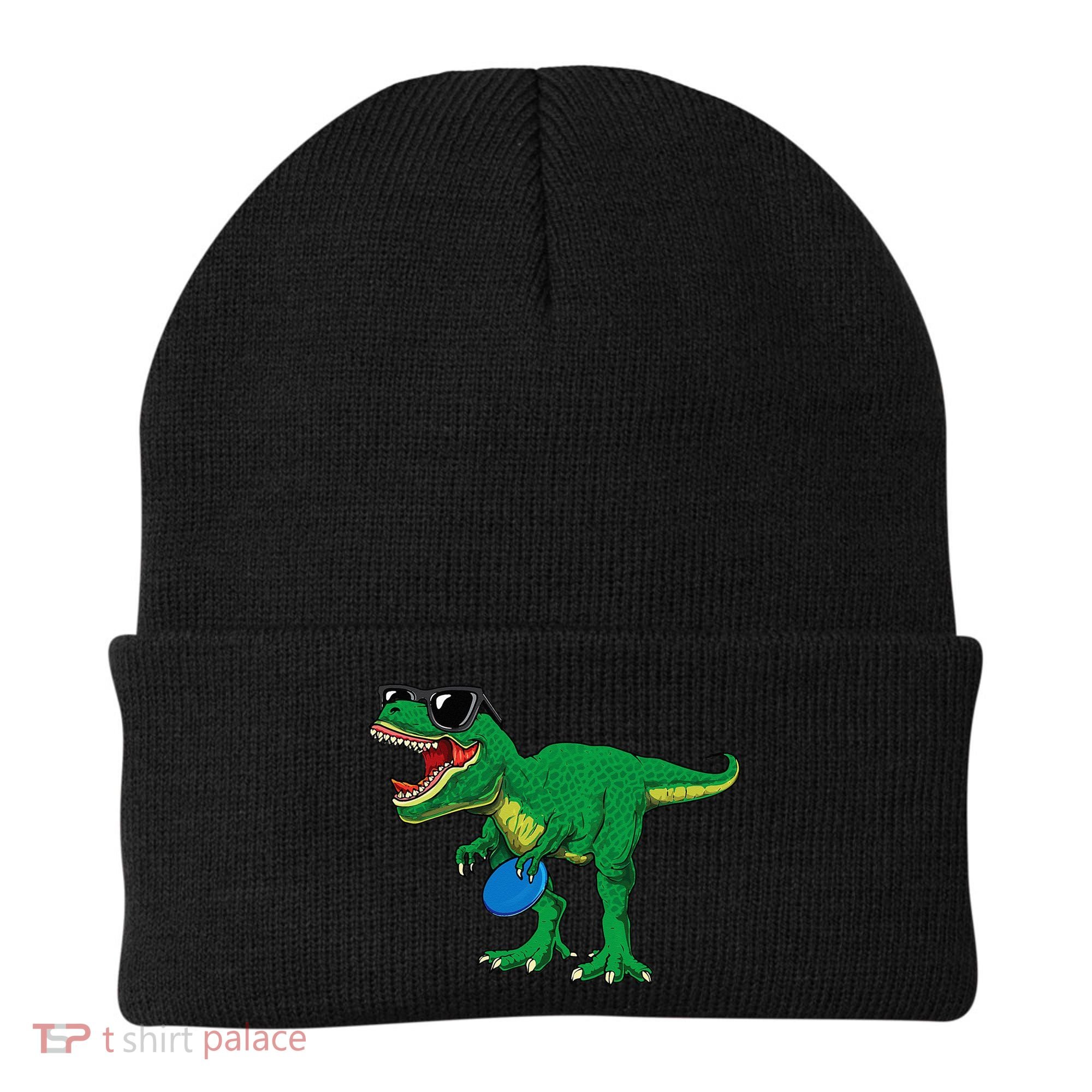 Frisbees Dino Cute T Rex Dinosaur Disc Golf Gift Beanie