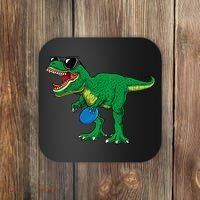 Frisbees Dino Cute T Rex Dinosaur Disc Golf Gift Coaster thumb 0