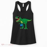 Frisbees Dino Cute T Rex Dinosaur Disc Golf Gift Women's Tank Top thumb 0