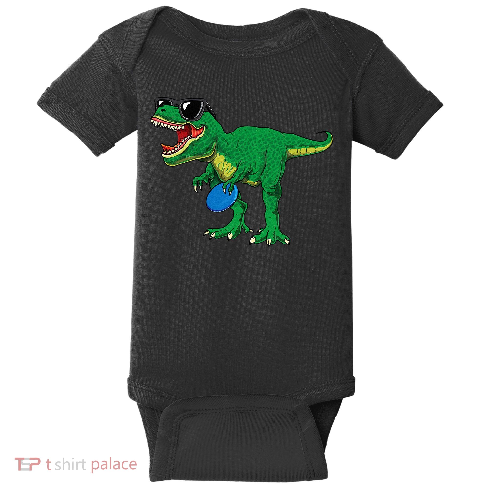 Frisbees Dino Cute T Rex Dinosaur Disc Golf Gift Baby Bodysuit