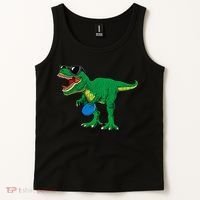Frisbees Dino Cute T Rex Dinosaur Disc Golf Gift Tank Top thumb 2
