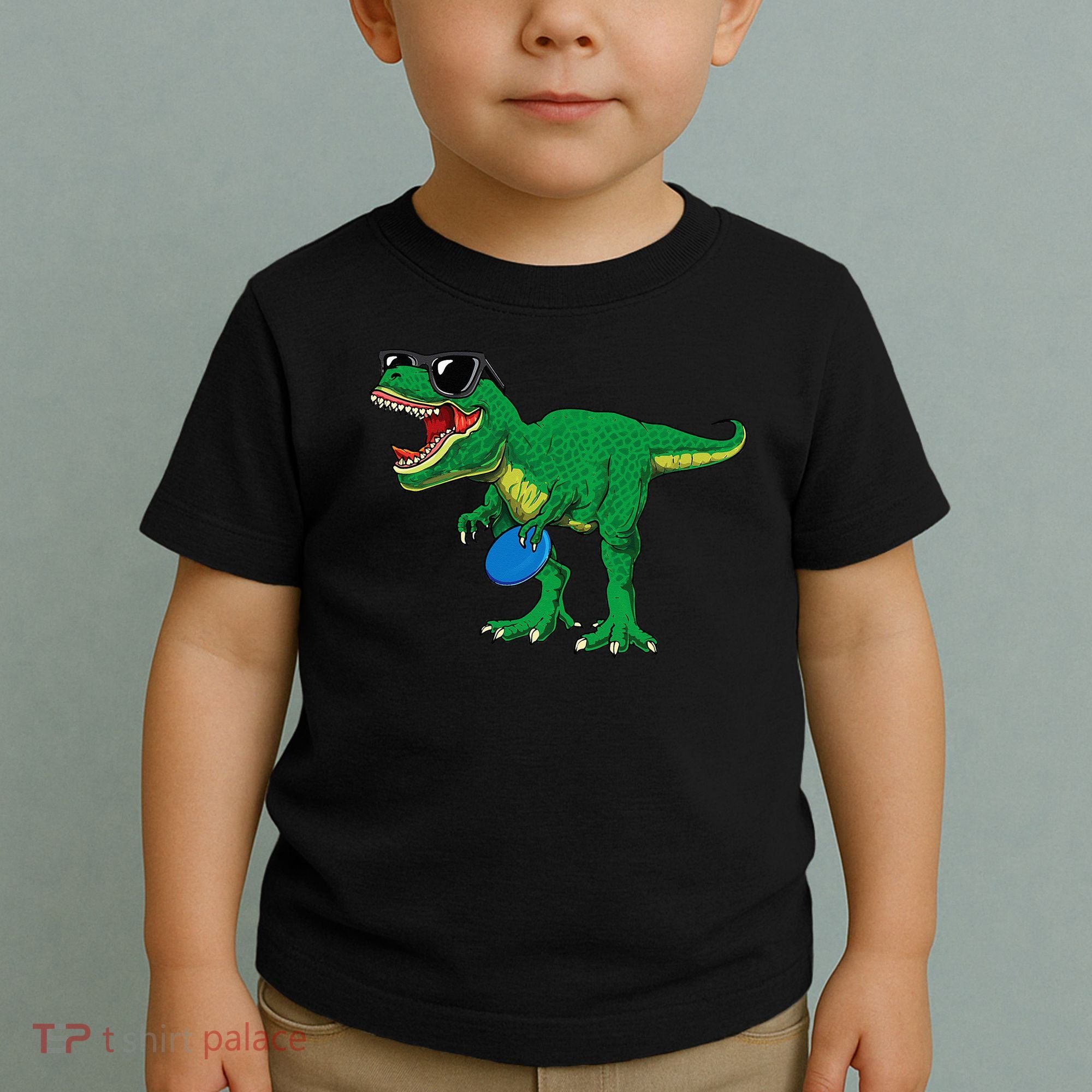 Frisbees Dino Cute T Rex Dinosaur Disc Golf Gift Toddler T-Shirt
