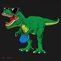 Frisbees Dino Cute T Rex Dinosaur Disc Golf Gift Visor thumb 3