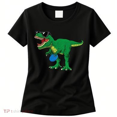 Frisbees Dino Cute T Rex Dinosaur Disc Golf Gift Women's T-Shirt