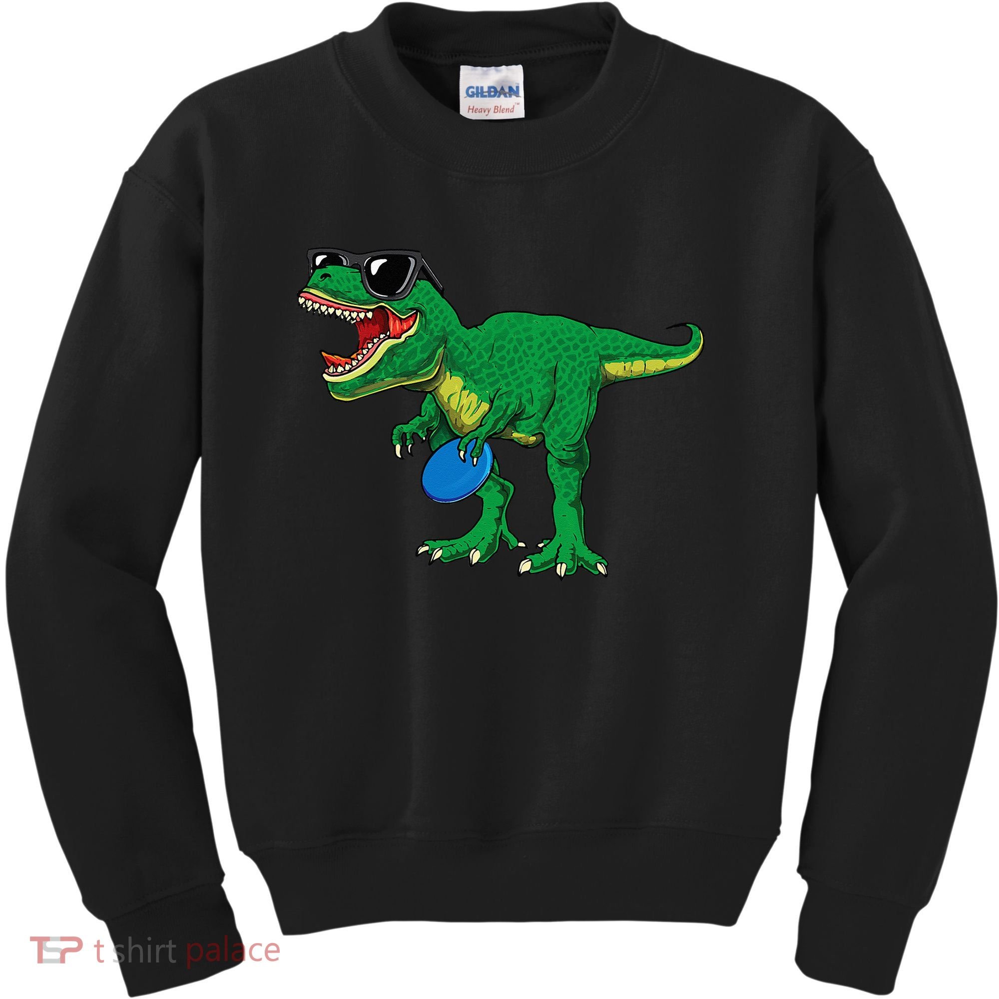 Frisbees Dino Cute T Rex Dinosaur Disc Golf Gift Kids Sweatshirt