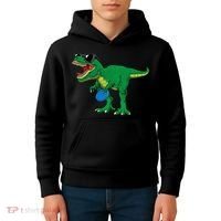 Frisbees Dino Cute T Rex Dinosaur Disc Golf Gift Kids Hoodie thumb 4