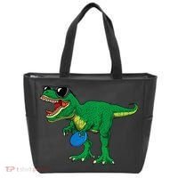 Frisbees Dino Cute T Rex Dinosaur Disc Golf Gift Tote Bag thumb 0