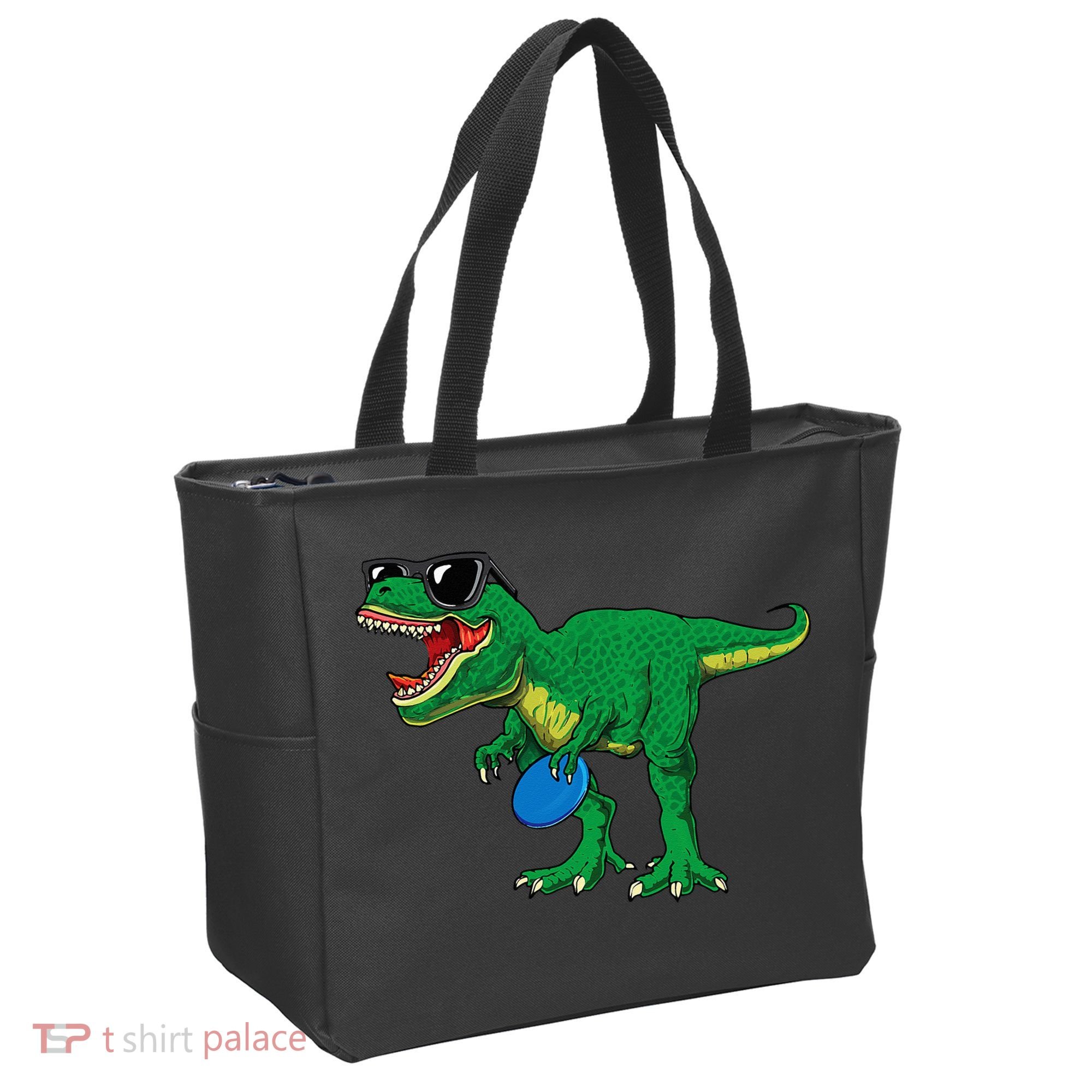 Frisbees Dino Cute T Rex Dinosaur Disc Golf Gift Tote Bag