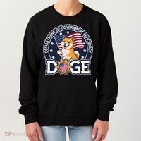 Funny Doge Crypto Meme Department Of Government Efficiency Women's Sweatshirt thumb 0