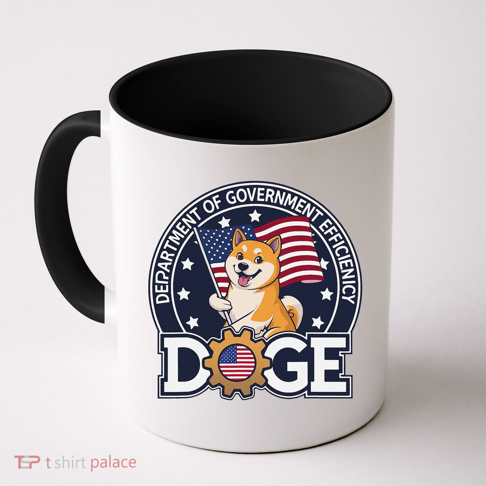 Funny Doge Crypto Meme Department Of Government Efficiency Coffee Mug