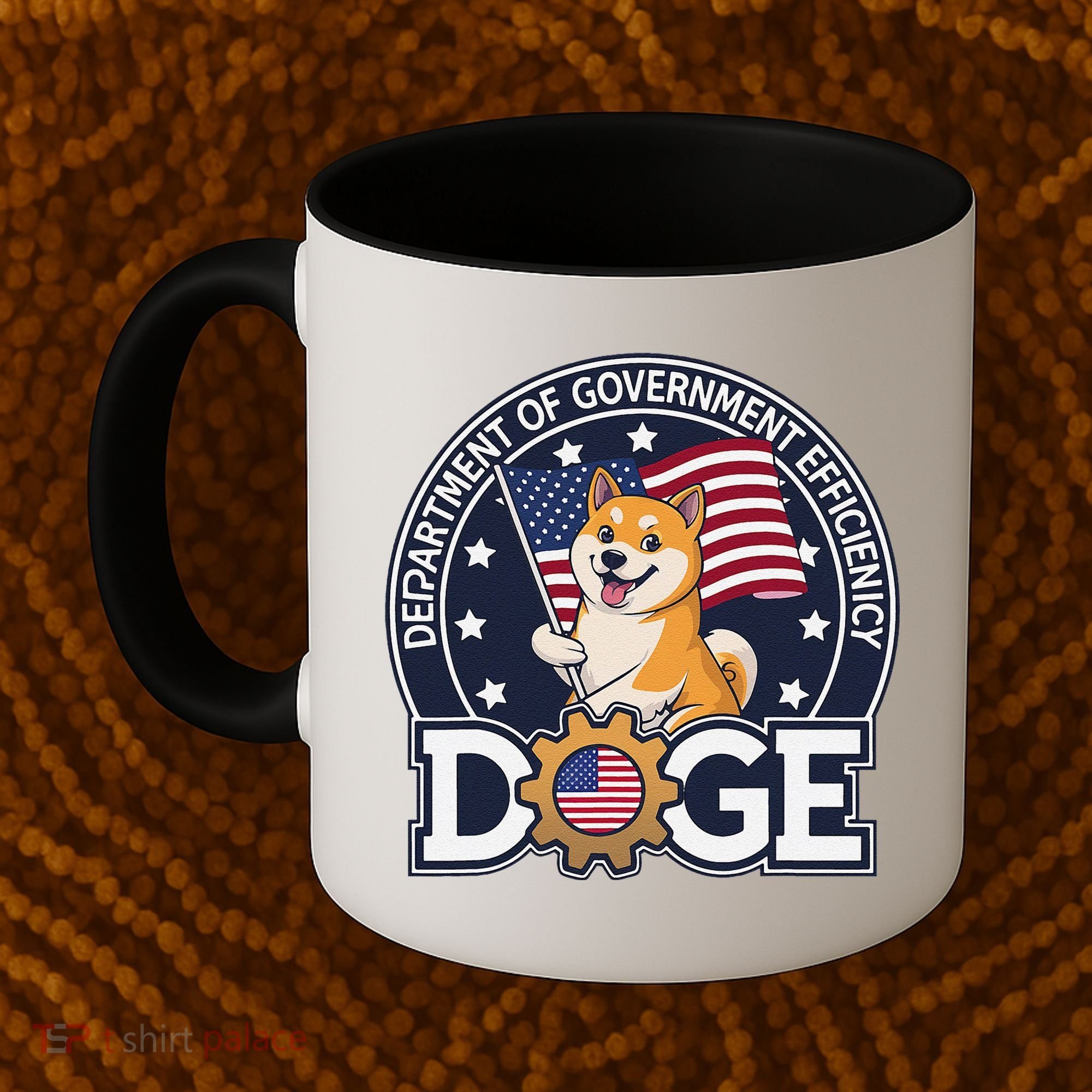 Funny Doge Crypto Meme Department Of Government Efficiency Coffee Mug