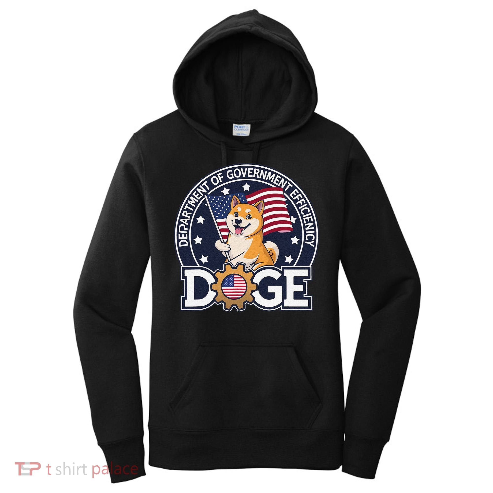 Funny Doge Crypto Meme Department Of Government Efficiency Women's Hoodie