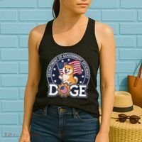 Funny Doge Crypto Meme Department Of Government Efficiency Women's Tank Top thumb 2