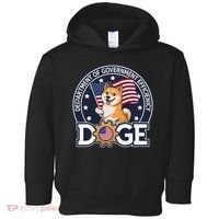 Funny Doge Crypto Meme Department Of Government Efficiency Toddler Hoodie thumb 0