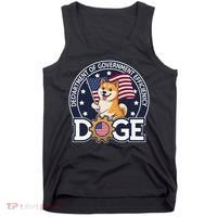 Funny Doge Crypto Meme Department Of Government Efficiency Tank Top thumb 0