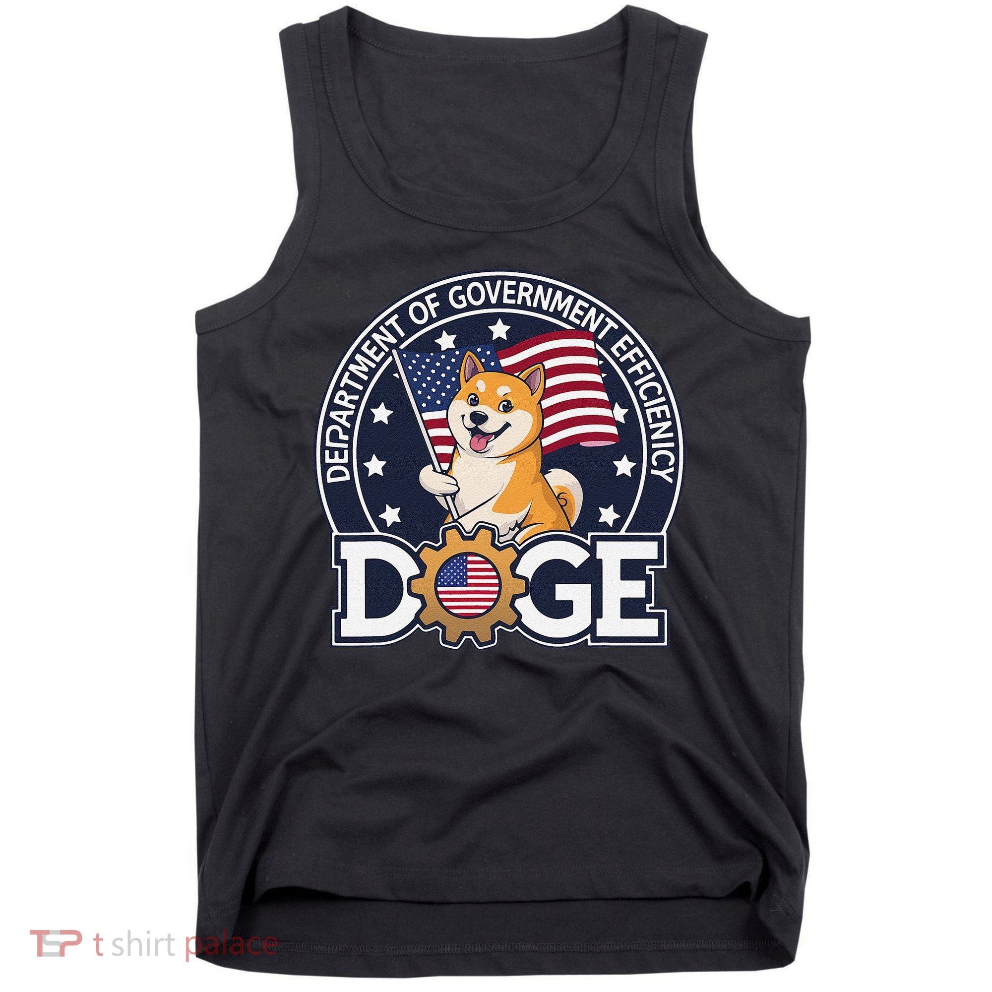 Funny Doge Crypto Meme Department Of Government Efficiency Tank Top