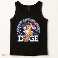 Funny Doge Crypto Meme Department Of Government Efficiency Tank Top thumb 2