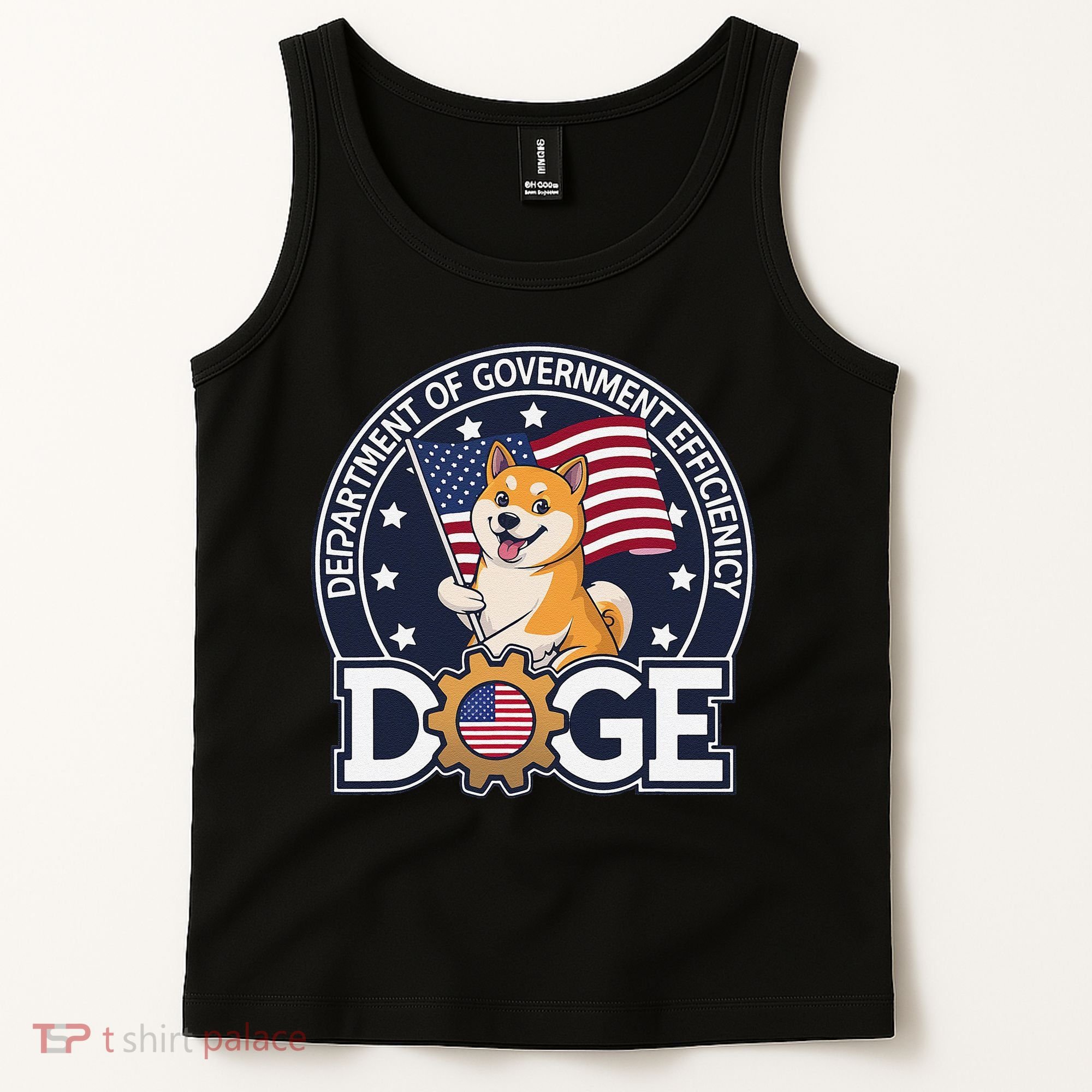 Funny Doge Crypto Meme Department Of Government Efficiency Tank Top