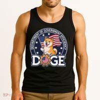 Funny Doge Crypto Meme Department Of Government Efficiency Tank Top thumb 3