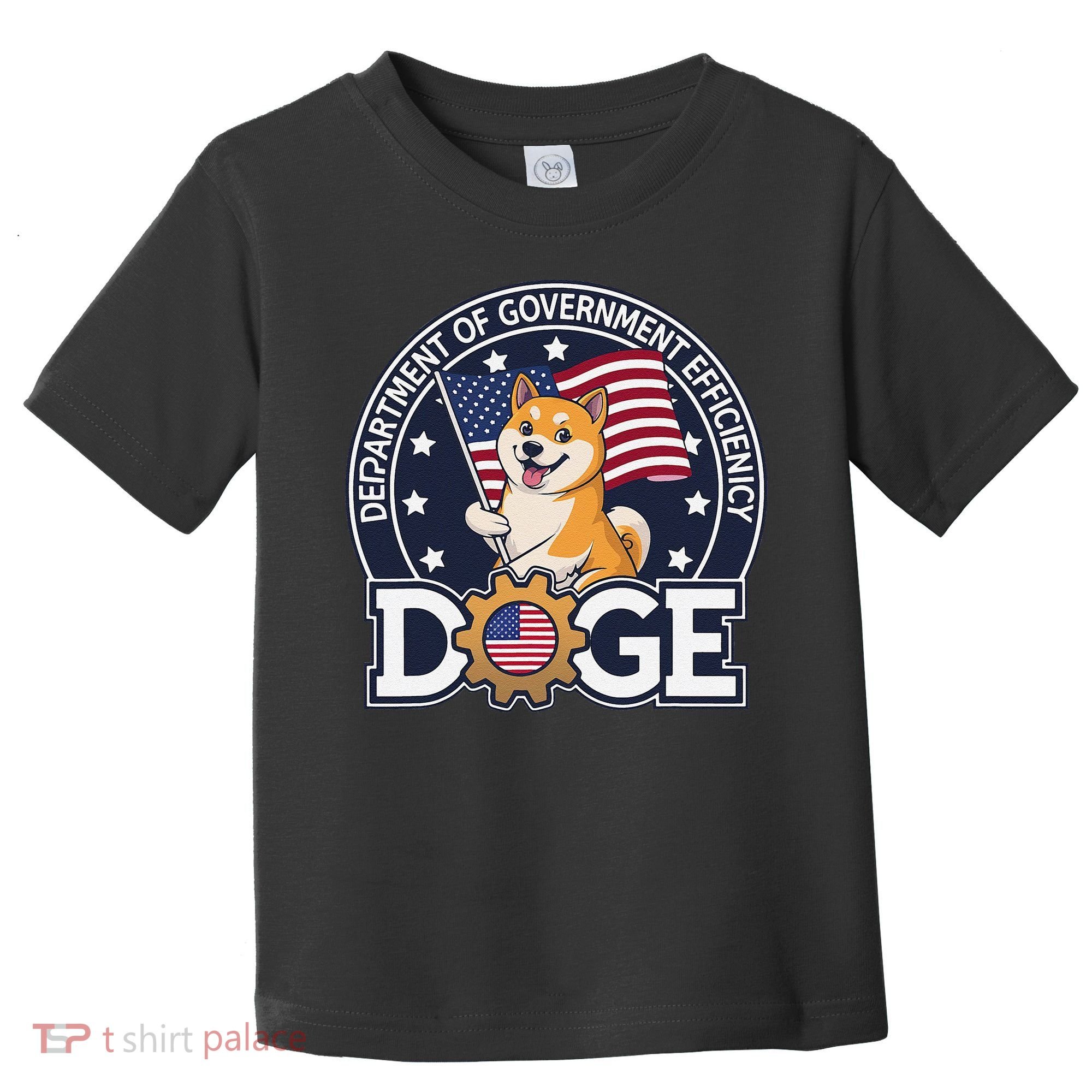 Funny Doge Crypto Meme Department Of Government Efficiency Toddler T-Shirt
