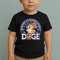 Funny Doge Crypto Meme Department Of Government Efficiency Toddler T-Shirt thumb 2
