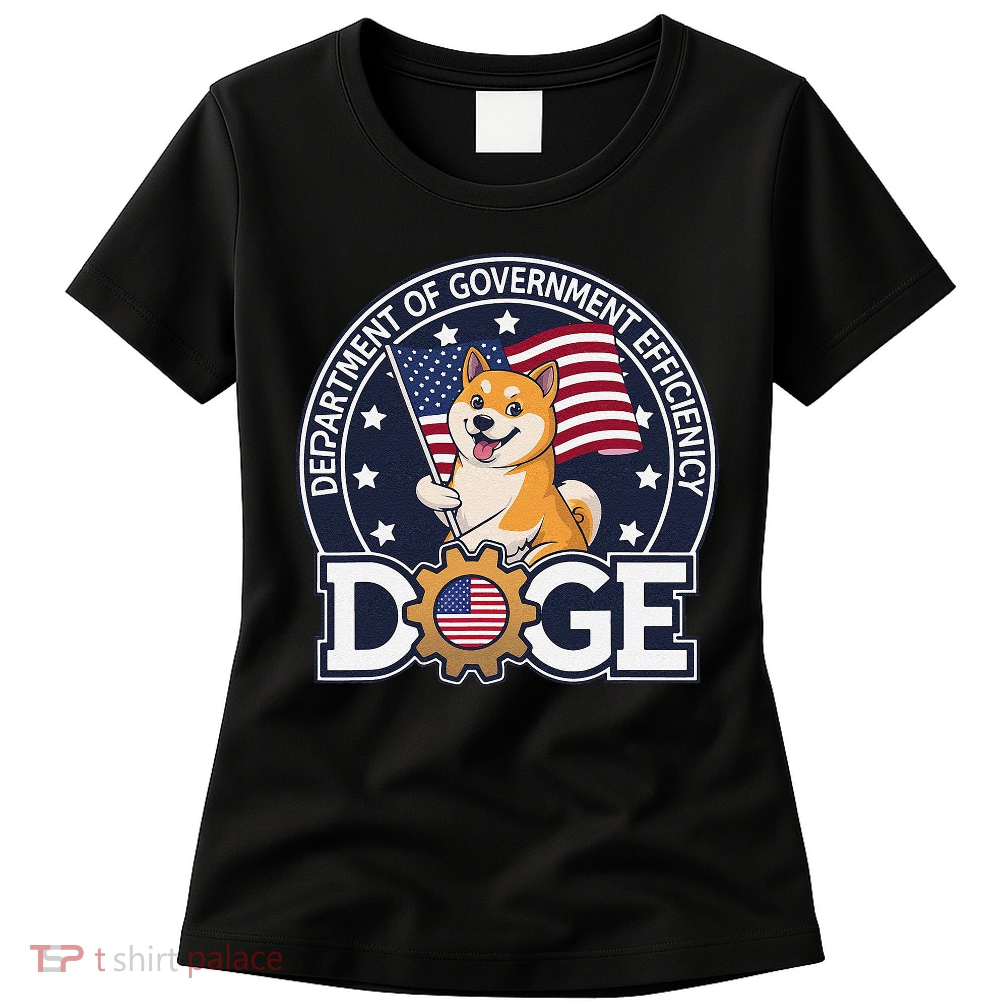 Funny Doge Crypto Meme Department Of Government Efficiency Women's T-Shirt