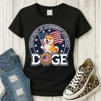 Funny Doge Crypto Meme Department Of Government Efficiency Women's T-Shirt thumb 3