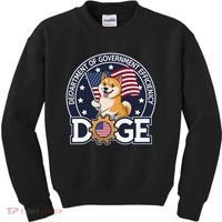 Funny Doge Crypto Meme Department Of Government Efficiency Kids Sweatshirt thumb 0