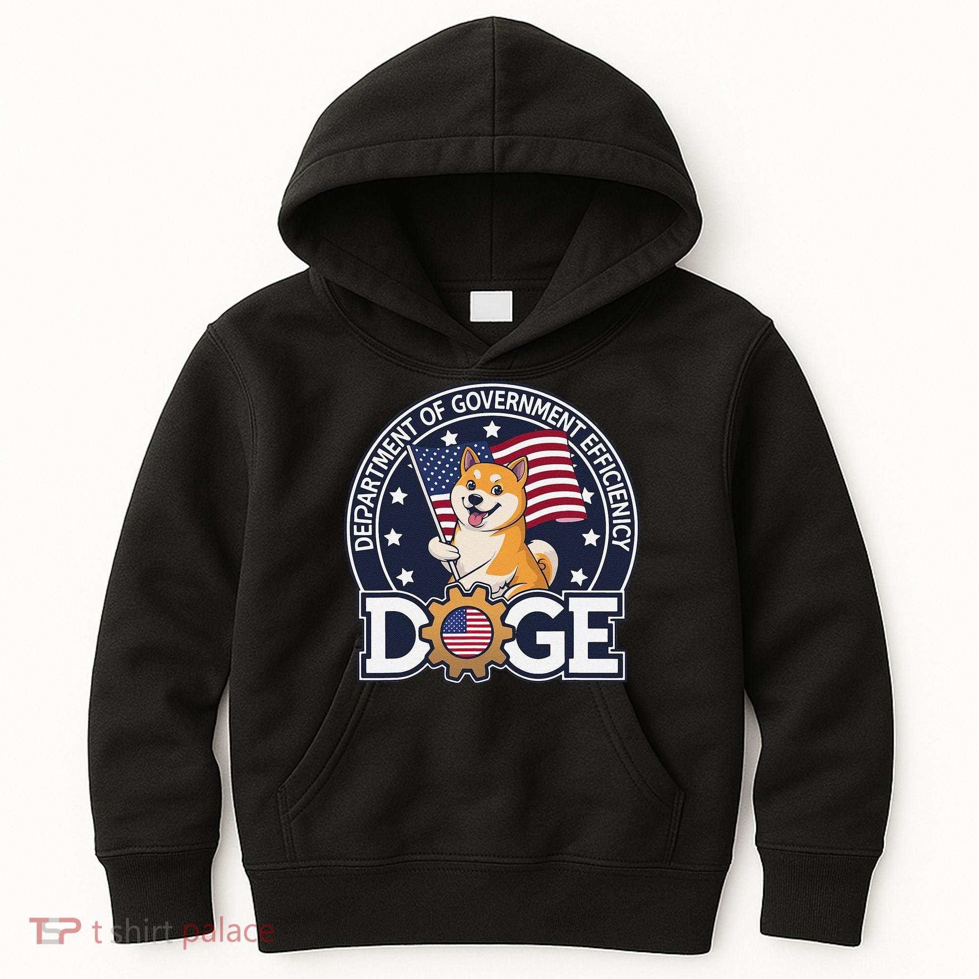 Funny Doge Crypto Meme Department Of Government Efficiency Kids Hoodie