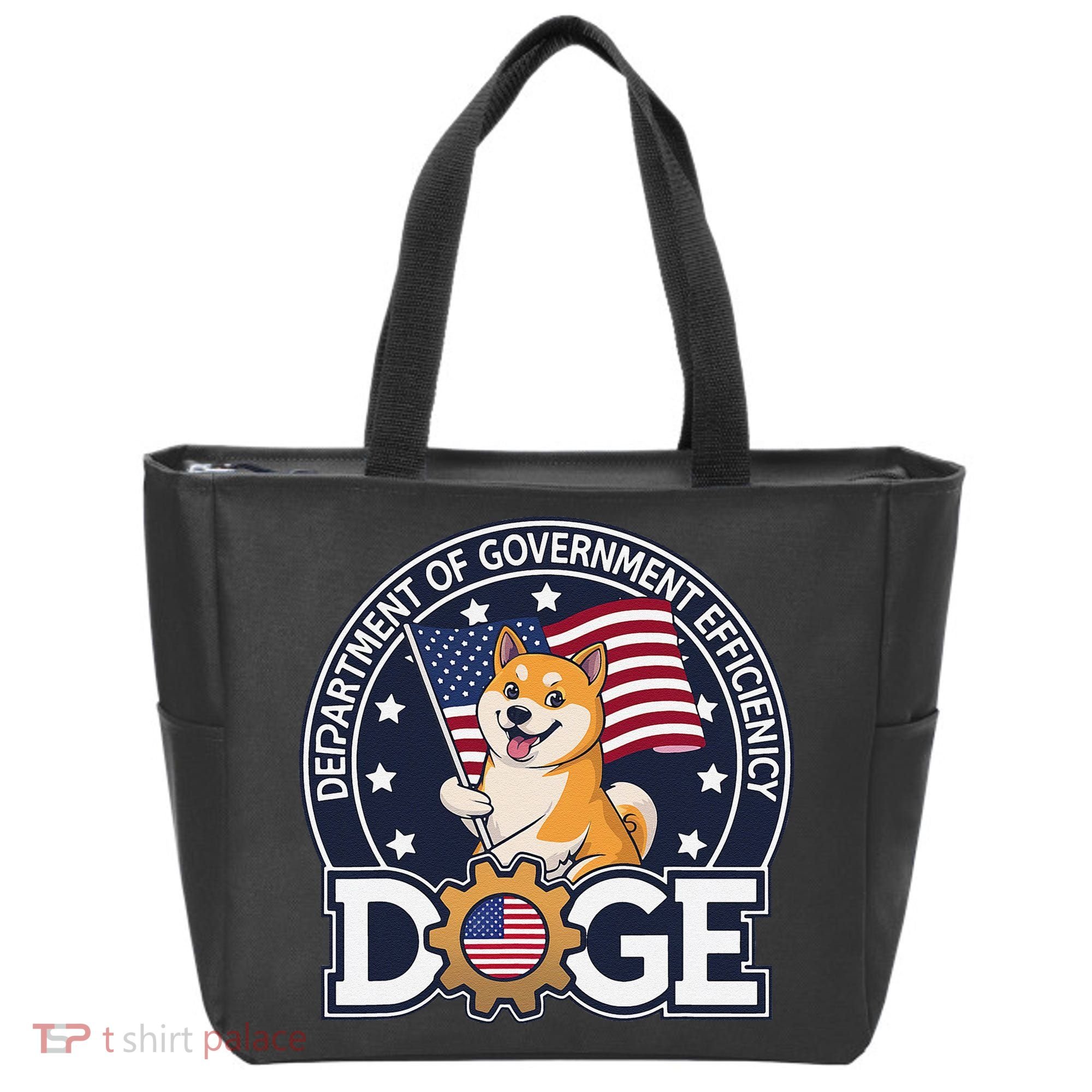 Funny Doge Crypto Meme Department Of Government Efficiency Tote Bag