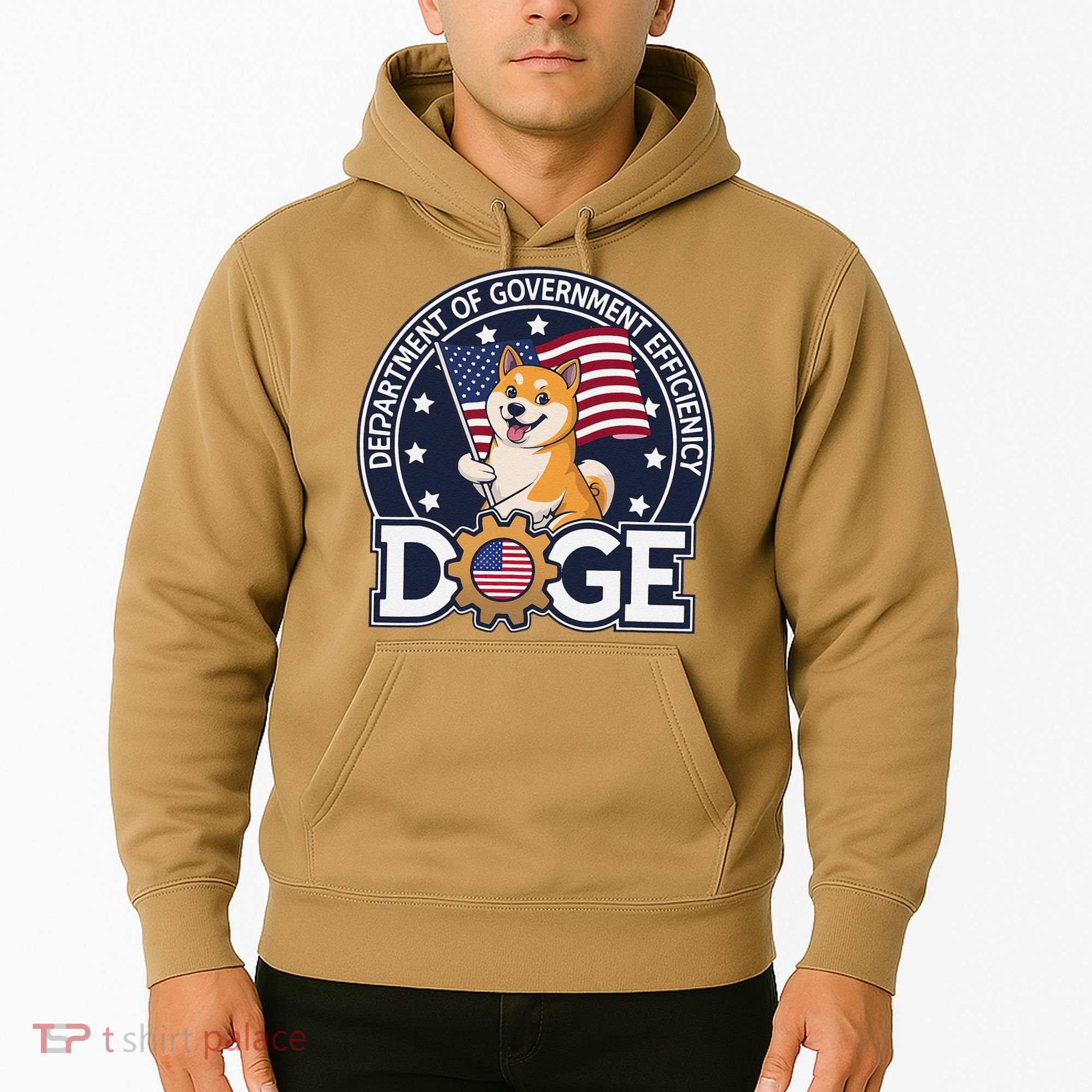 Funny Doge Crypto Meme Department Of Government Efficiency Hoodie