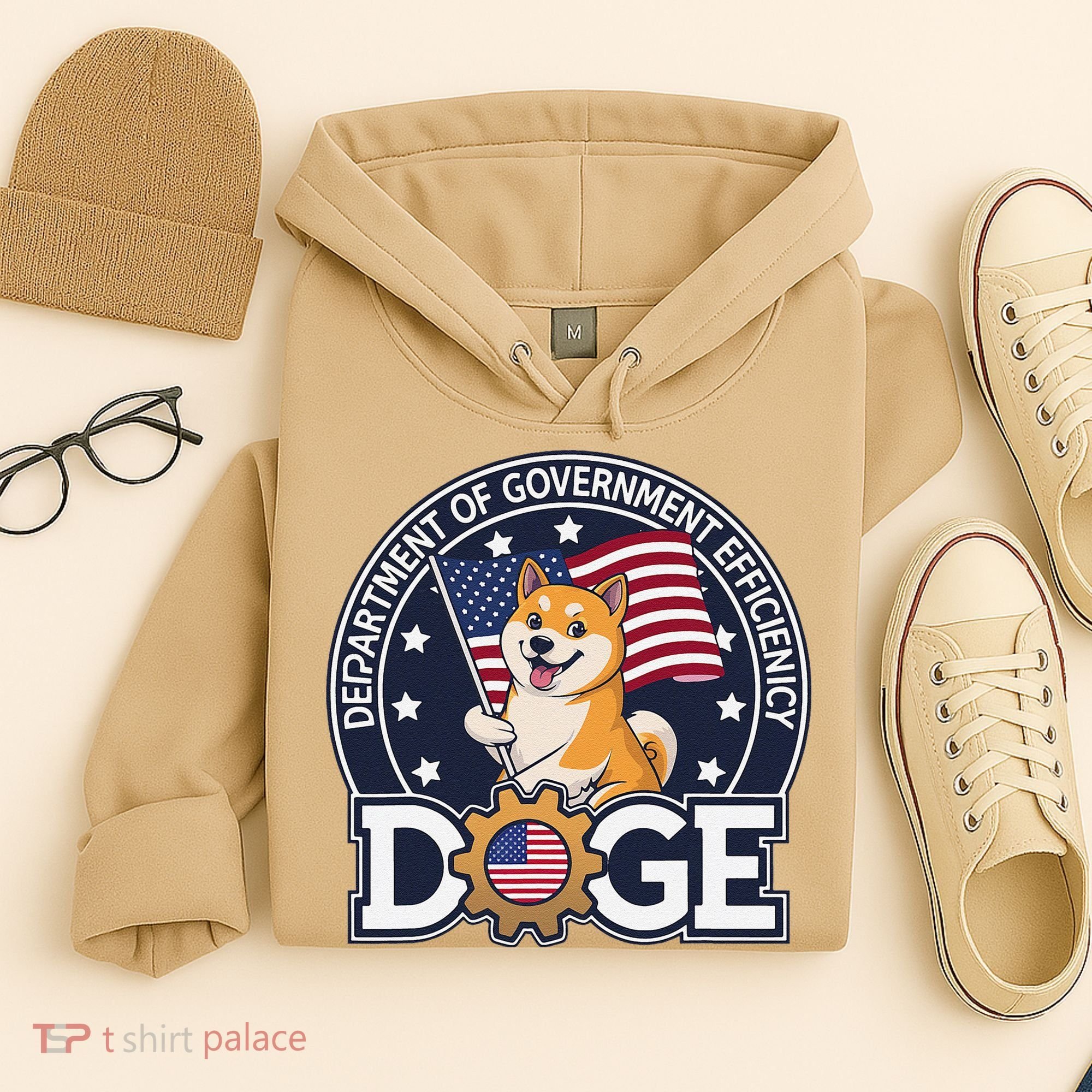 Funny Doge Crypto Meme Department Of Government Efficiency Hoodie
