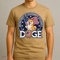 Funny Doge Crypto Meme Department Of Government Efficiency T-Shirt thumb 3