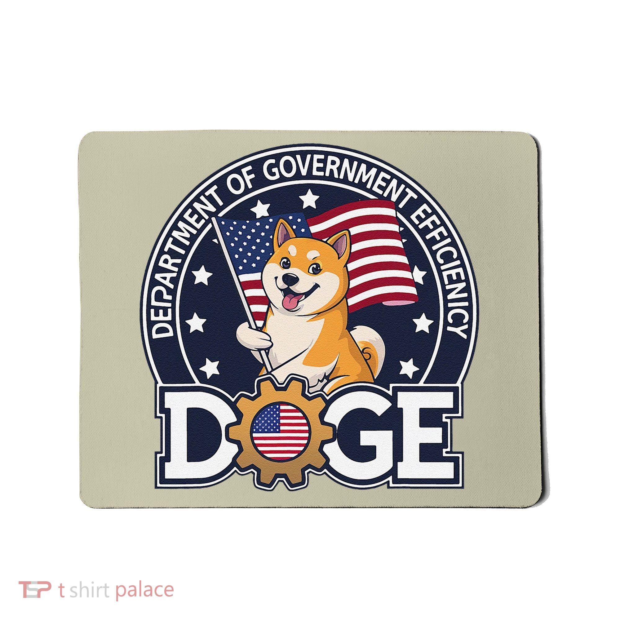 Funny Doge Crypto Meme Department Of Government Efficiency Mousepad
