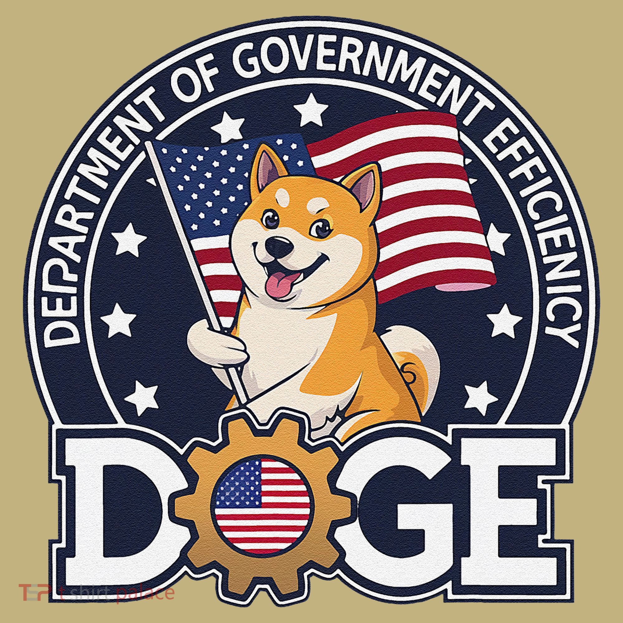Funny Doge Crypto Meme Department Of Government Efficiency Mousepad
