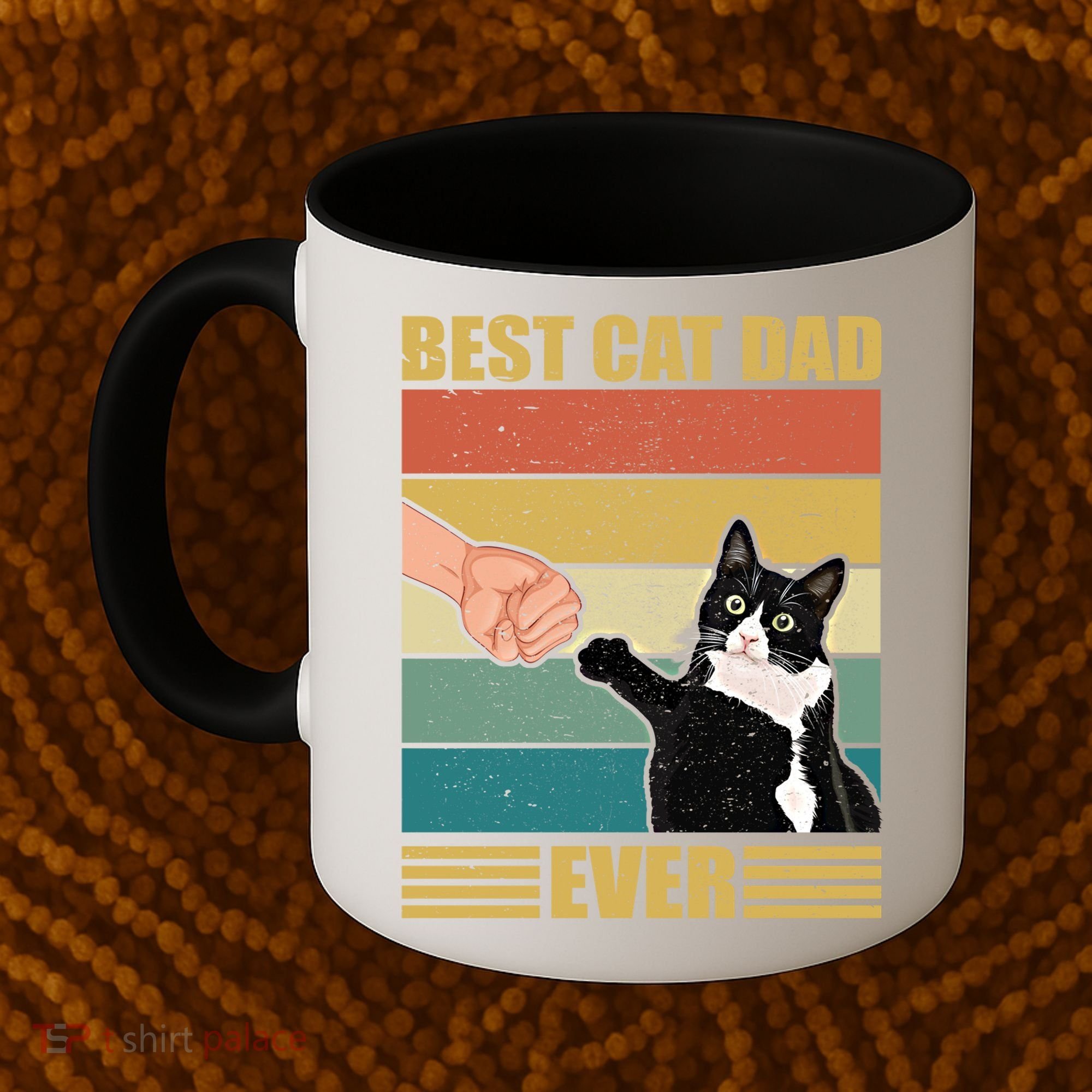 Fathers Day Cat Dad Funny Best Cat Dad Ever Gift Coffee Mug