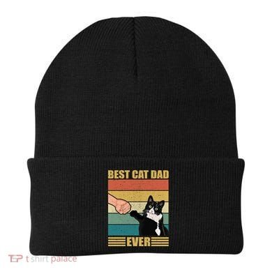 Fathers Day Cat Dad Funny Best Cat Dad Ever Gift Beanie