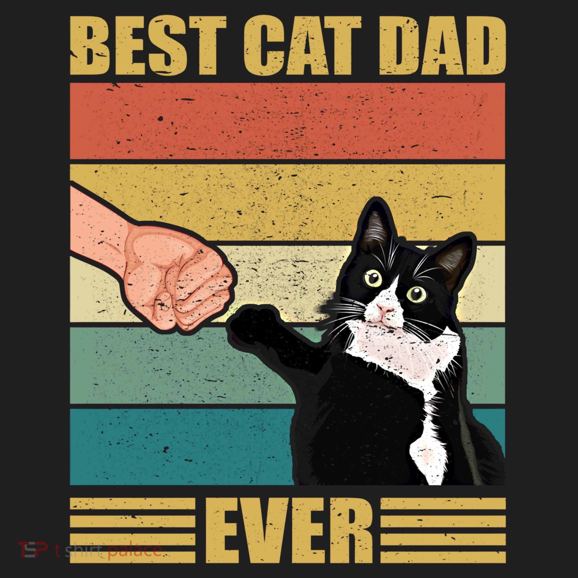 Fathers Day Cat Dad Funny Best Cat Dad Ever Gift Beanie